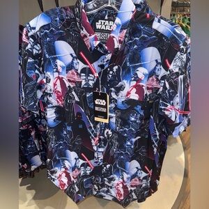 2025 Disney Parks RSVLTS Star Wars Black Shirt Darth Vader Adult size medium NWT
